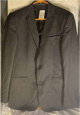 Versace Collection Two Button Wool Suit Jacket BLACK Mens Size IT 48 = US 38 NEW