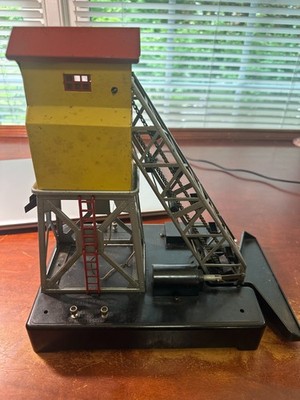 Vintage Electric Coal Elevator Conveyor Model w/ Bag of Coal.