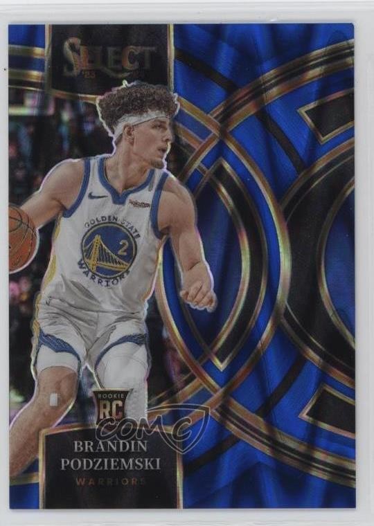 2023 Select Premier Level Blue Tectonic Prizm 85/99 Brandin Podziemski #104 4f5
