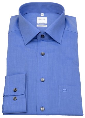 OLYMP Hemd Luxor Comfort Fit Chambray blau - ohne OVP
