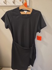 Threads For Thought Womens  Wrap Dress Black ...