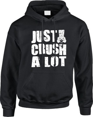 Just Crush A Lot Christmas Funny Song Music Lyric Pun Joke Parody Mens Hoodie