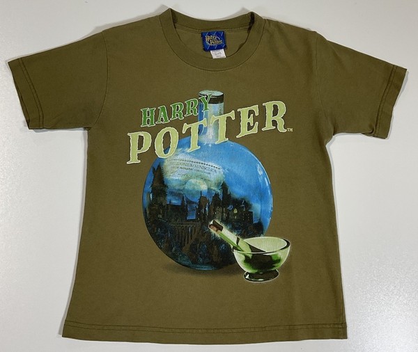 Vintage Harry Potter T Shirt Sz S Baby Tee Magic Potion Wizard Movie Promo Y2K