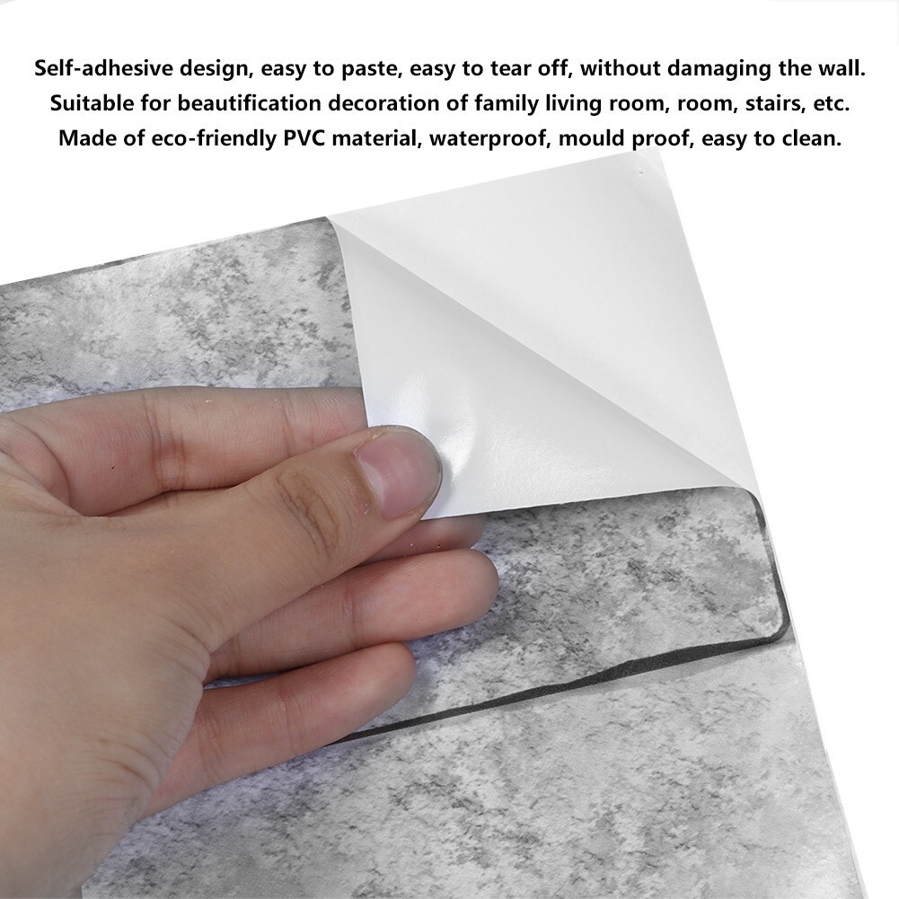 Simulation Brick Grain Pattern Stair Sticker Self-Adhesive Wall Decal Floor