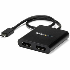 StarTech com USB C to Dual DisplayPort 1.2 Adapter USB Type C Multi Monitor MST