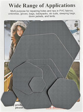 8Pcs Down Jacket Repair Patches, Waterproof Self-Adhesive, Pre-Cut, Tear-Resista