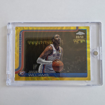 2025-26 Topps Chrome JALEN WILLIAMS - #187 /50 Gold Raywave
