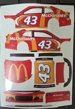 2020 43 Bubba Wallace Mcdonalds 1/64 Custom Peel Stick Decals