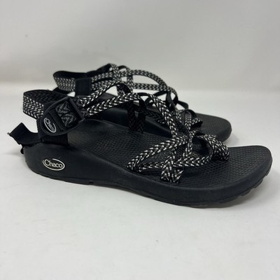 Chaco Womens 9 Z/2 Strappy Sandals Black Adjustable Hiking Active Comfort Boho