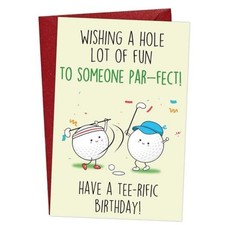 Funny Birthday Card - Hilarious Birthday Card for Lovers - Humorous Gift Golf