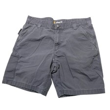 Carhartt Cargo Shorts Mens 38 Gray Canvas Force Relaxed Fit 9 Inseam Workwear