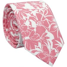Floral Skinny Tie for Men Slim Flower Ties for Wedding Church Party Gift Box ...