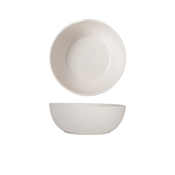 White Copenhagen Round Melamine Bowl For Catering Buffet 20 x 7.5cm Pack of 6
