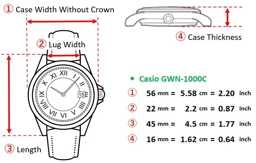 [Exc+5 w/ Box Paper] Casio G-SHOCK GULFMASTER GWN-1000C-1AJF Tough Solar Men's - Image 2 of 4