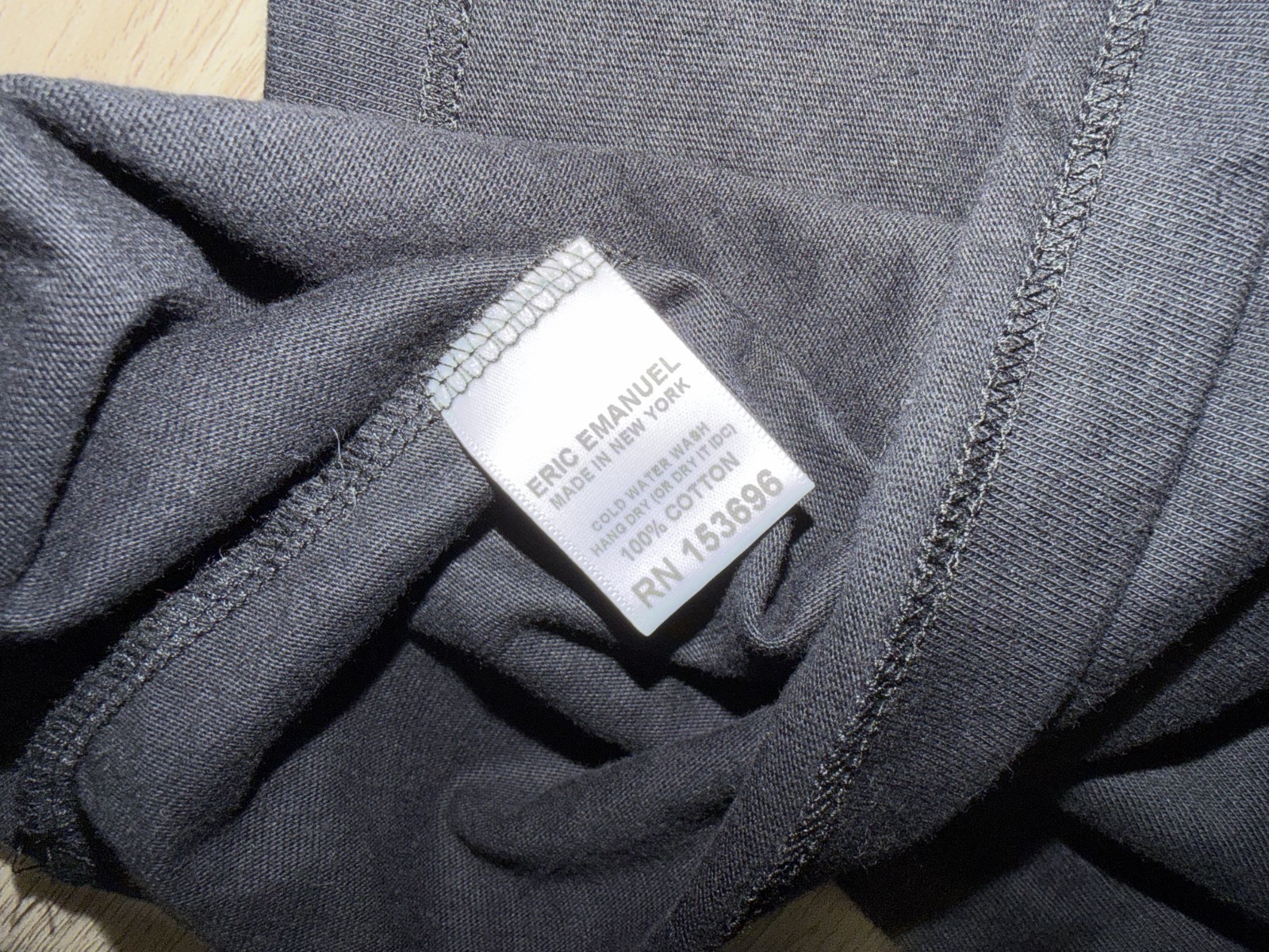 Eric Emanuel EE Basic Black Longsleeve T-shirt Bl… - image 6