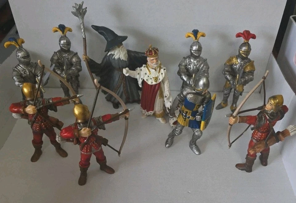 Lote de 15 figuras de fantasía medievales Schleich World of Knights Foto 4 de 4