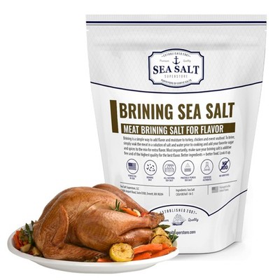 Brining Salt and All-Natural Curing Salt - For Perfect Turkey Brine Mix, Chic...