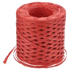 Raffia Paper Craft Ribbon 1/4 Inch Raffia Twine String 218 Yards Red