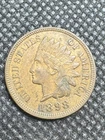 1898 INDIAN HEAD CENT GRADES GOOD JUST SHY OF VG ACTUAL COIN  **No Reserve**