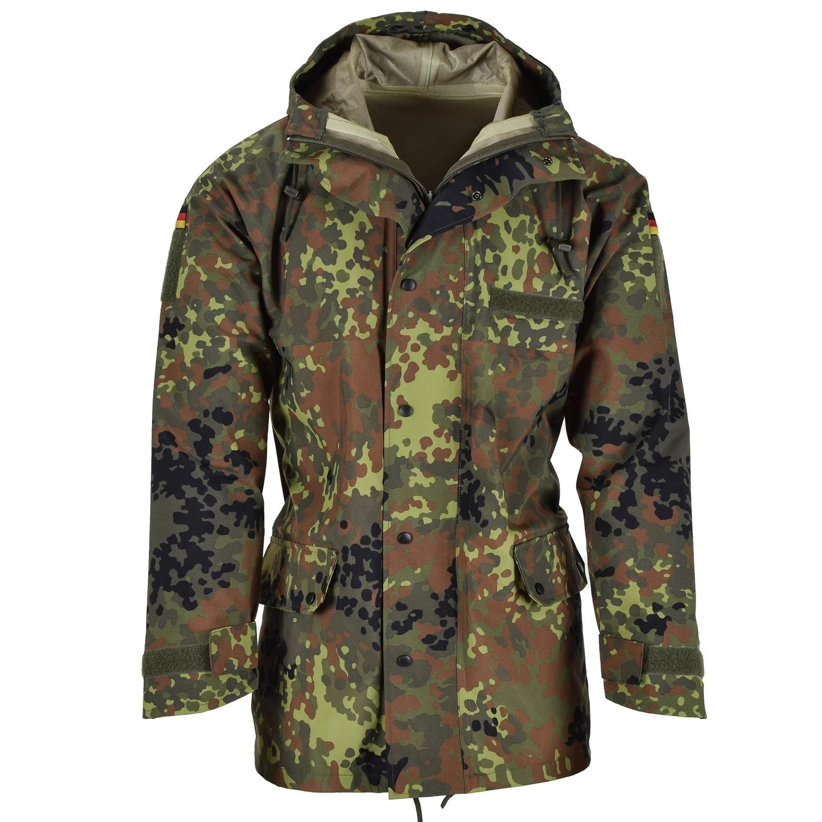 Mil-Tec German Army Rain Jacket Field Jacket Waterproof GoreTex Flecktarn Camo
Opens in a new window