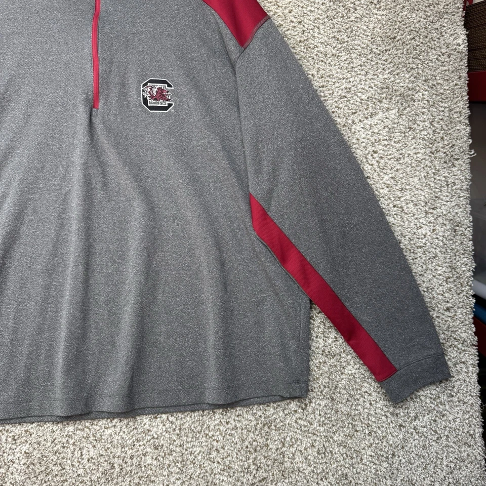 South Carolina Gamecocks Shirt Mens XXL 2XL Ping Quarter Zip Gray Golf Pullover - Image 4 of 4
