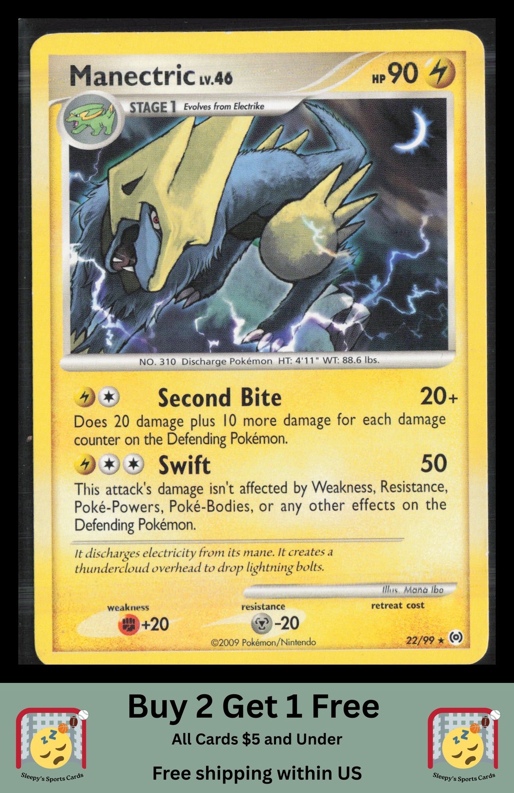 Manectric (22) Arceus #22/99