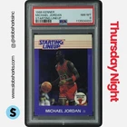1988 KENNER STARTING LINEUP CARDS MICHAEL JORDAN PSA 8