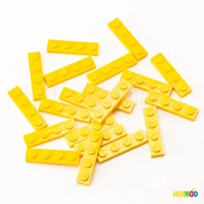 Lot of 20 Genuine LEGO Yellow Plate 1x4 3710 Building Bricks Blocks Parts Pieces