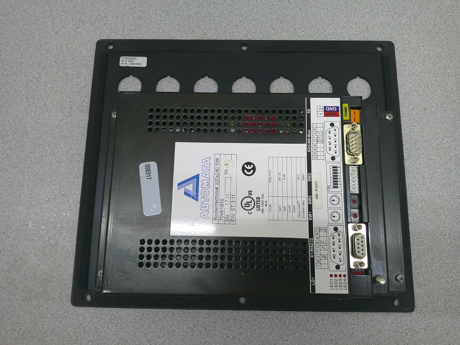 AUTOMATA OPTICOM ASSIST 320X240 SW OPERATOR DISPLAY TERMINAL 70061910