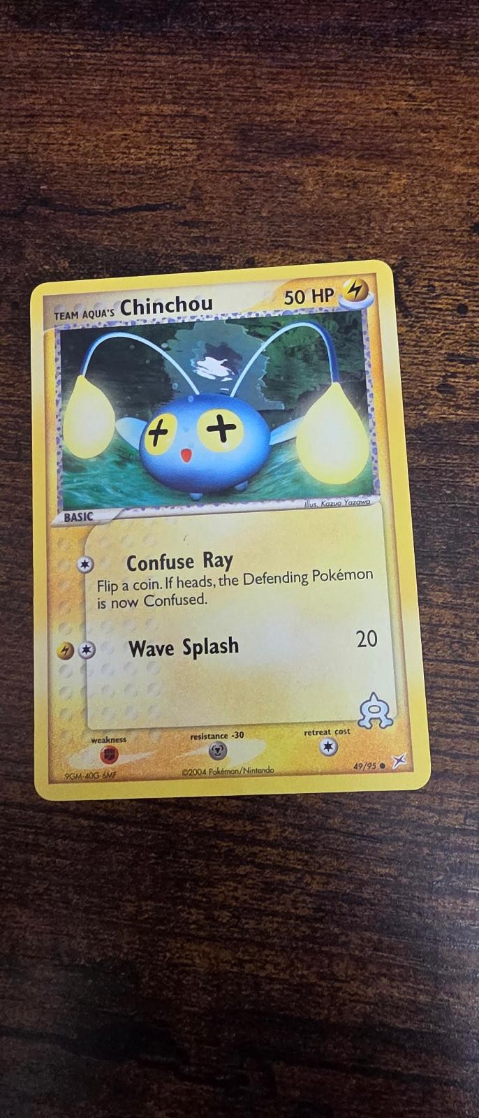 Team Aqua's Chinchou 49/95 Common Team Magma vs Team Aqua Pokemon Near Mint