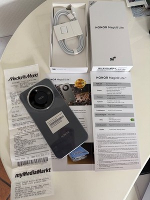 Honor Magic 8 Lite 5G, LTE. OVP Midnight Black