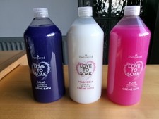 bubble bath creme 3 different scents cleansing and moisturising 3 litres total
