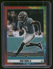 2025 Panini Select #17 Brian Thomas Jr. Throwback Tie-Dye Prizm #/25
