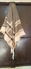 Authentic Palestinian Keffiyeh Shemagh Cotton Arab Arafat Scarf