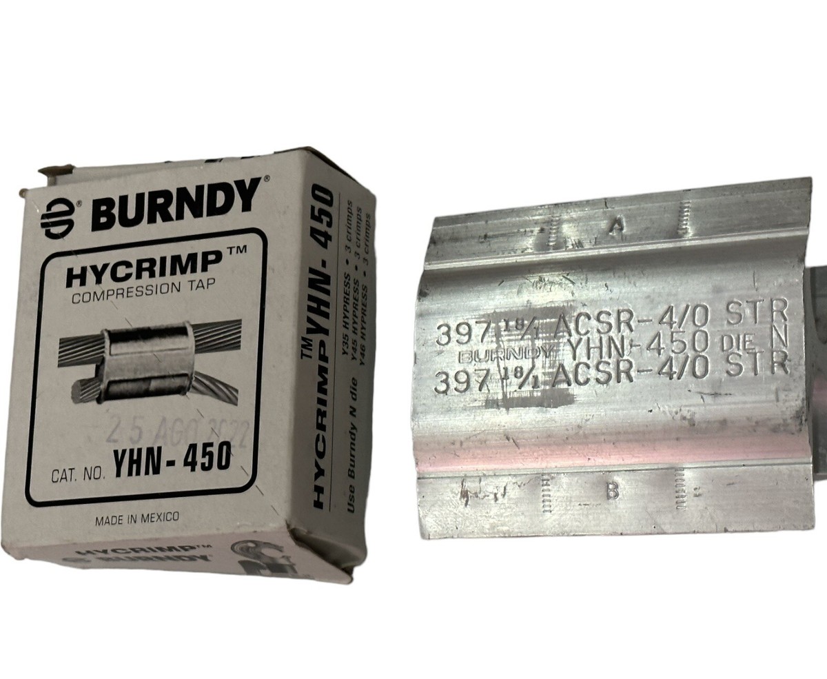 BURNDY YHN-450 COMPRESSION TAP CONNECTORS | eBay