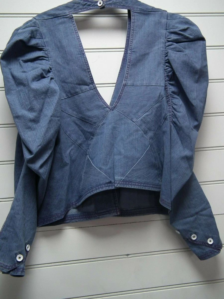 Fu0026F Florence u0026 Fred Couture Ruched Denim Jacket With Feature Sleeves Size  16 | eBay