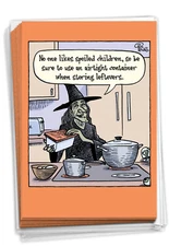 12 Funny Halloween Cards Envelopes (1 Design)  - Spoiled Children - NobleWorks