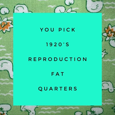 Fat Quarters Fabric 1920's Cotton Reproduction BRAND NEW