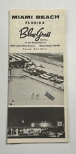 Vintage Travel Brochure Miami Beach Florida Blue Grass Motel 