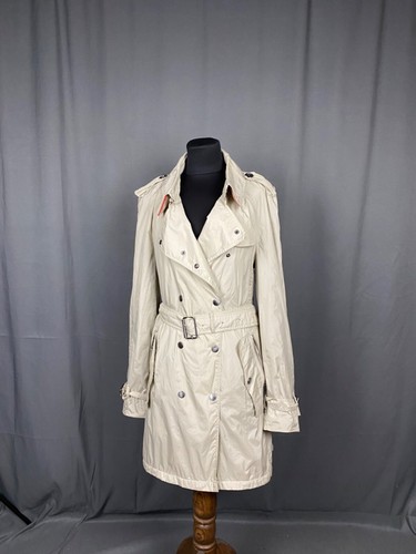 Burberry Nova Check Beige Double Breasted Trench Coat UK 12 US 10 - Picture 5 of 16