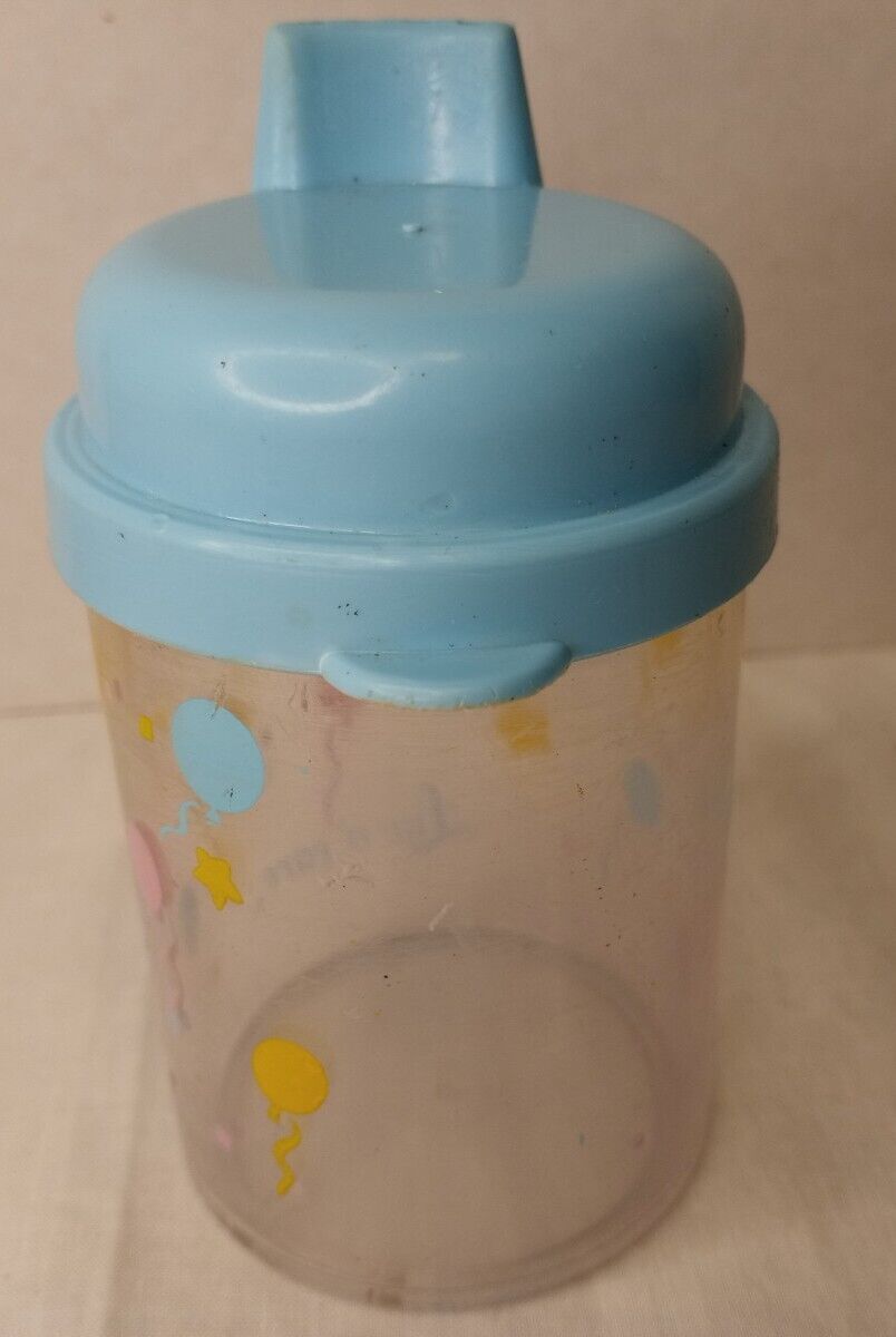Vintage 1980’s Sippy Cup Luv N Care Balloons & Stars all over made in the USA - Picture 10 of 11