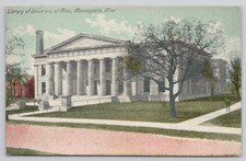Postcard Minneapolis University of Minnesota Library c1910 