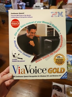 未開封品　希少当時物　IBM Via Voice GOLD Windows 95 s-l400.jpg