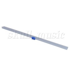 2 Pieces ABS Plastic Wrap Dispenser Slide Cutter 37cm transparent blue