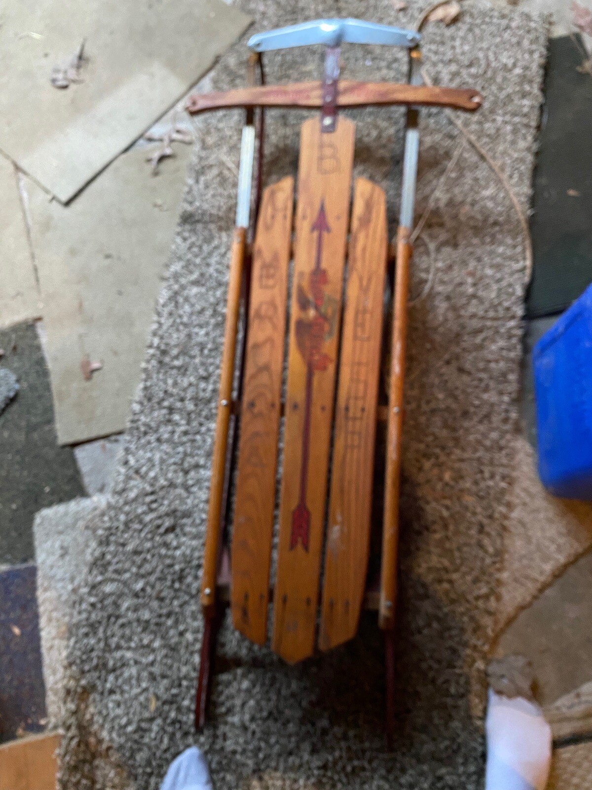 vintage radio flyer sled eBay