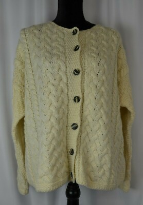 ivory chunky knit cardigan