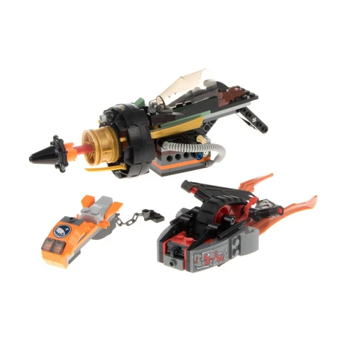 1x Lego Teile Set Ninjago Boulder Blaster 70747 70622 schwarz unvollständig