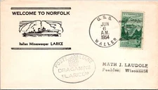 USS Waller - 6.6.1954 - Italian Minesweeper Larice - F51082