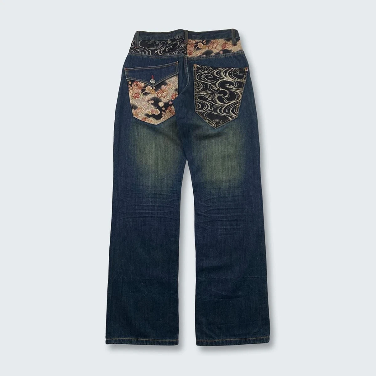 Vintage shop embroidered jeans