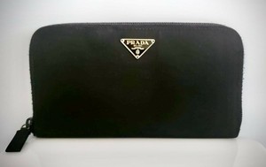 prada small nylon wallet